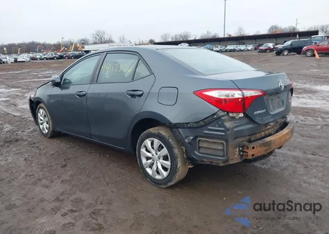 2015 Toyota Corolla Le из США, поврежденный, VIN 2T1BURHE6FC400077